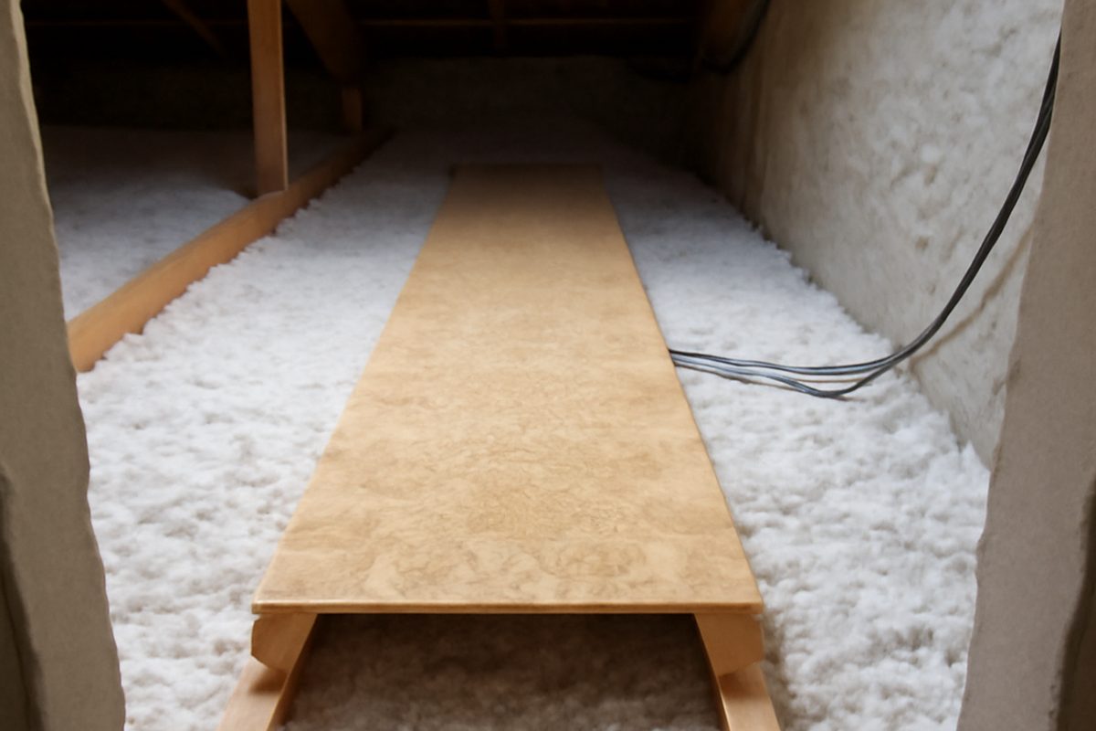 Plancher comble apres